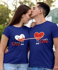Lets Love Couple T Shirts thd