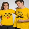 Mister & Mrs Muchchad Couple T-Shirts thd