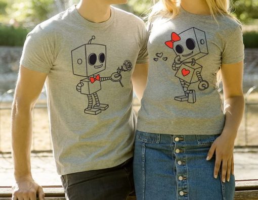 Mr Robot Couple T-Shirt thd