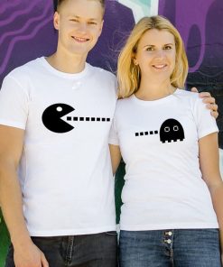 Pacman Couple T-Shirts thd