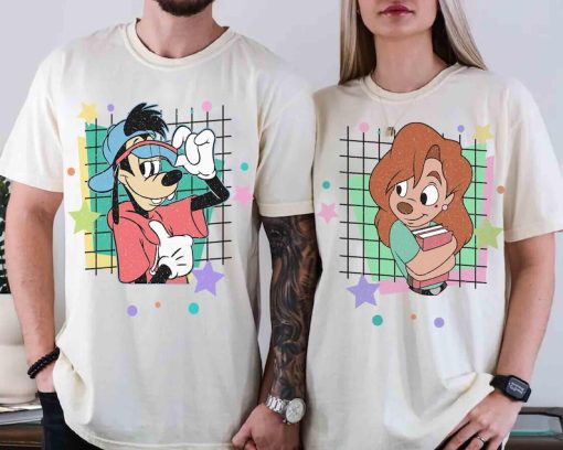 Retro 90s A Goofy Movie His Roxanne And Her Max Goofy T-shirt