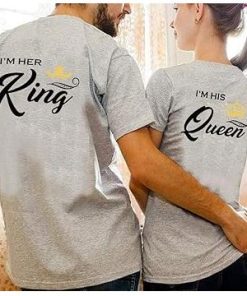 Set King Queen T-Shirt Couple thd
