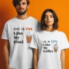She is hot he is cool latest couple T-shirt thd