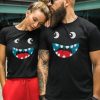 Smily Face Couple T-Shirts thd