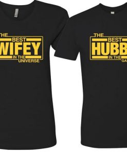 The Best Hubby The Best Wifey Couple T-Shirt thd