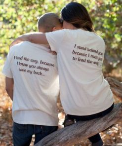 i stand behind you couple t-shirt thd