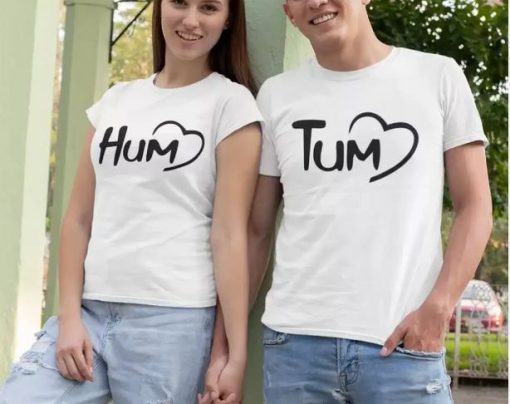 hum an tum Couple T Shirt thd