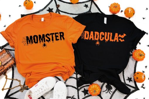 Momster and Dadcula Matching Halloween T-Shirts