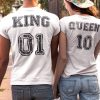 king queen couple tshirt thd