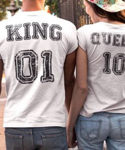 king queen couple tshirt thd