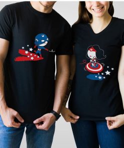 Bold Loft Captain Wonder Couple Shirts Superhero thd