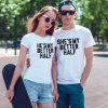 Couple t-shirt He's my better half thd