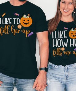 Funny Halloween Matching Couples Shirt