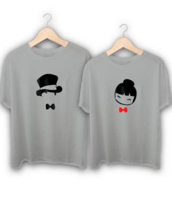 Gentleman and Lady Couple T-Shirts thd