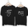 I am Her King I am His Queen Couple T-Shirts thd