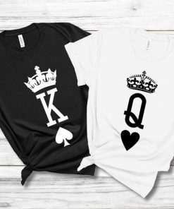 King and Queen Shirt Couple Shirts thd