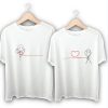 Love Connection Heart Couple T-Shirts thd