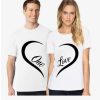 One Love Matching Couple T-Shirt thd