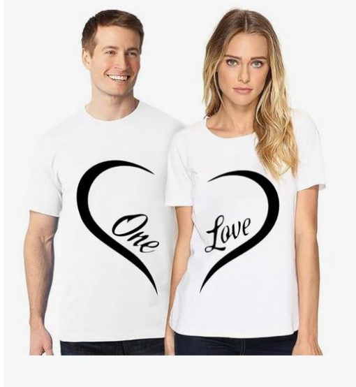 One Love Matching Couple T-Shirt thd
