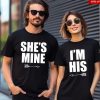 She's Mine Couple Graphic Printed T-Shirt Thd