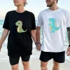 Vintage Dino Couple T-Shirts