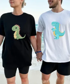 Vintage Dino Couple T-Shirts