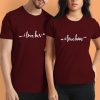 couple t-shirt with simple designs Unisex T shirt thd