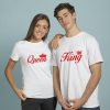 king queen Couple T-Shirts thd