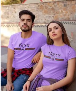 king queen Trends Matching Couple T-shirts thd
