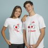mr and mrs love Couple T-Shirts thd