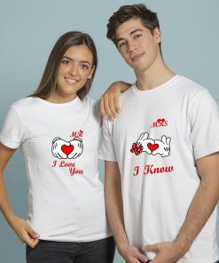 mr and mrs love Couple T-Shirts thd