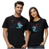 puzzle Couple Printed T-Shirt thd