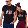Beast and Beauty Matching Couples T-Shirt