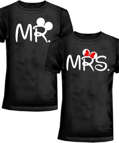 Black MR MRS Couples T-Shirt