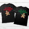 COUPLES CHRISTMAS SHIRTS GINGERBREAD GIRLFRIEND AND BOYFRIEND MATCHING T-SHIRT