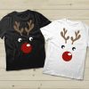 COUPLES CHRISTMAS SHIRTS RUDOLPH HIS AND HERS T-SHIRT