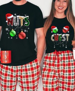 Chest And Nuts Couples Christmas T-Shirt