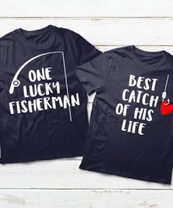 FISHING COUPLES SHIRTS FISHERMAN LOVE GIFT T-SHIRT