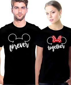 Forever Together Mickey Head Couple T-Shirt