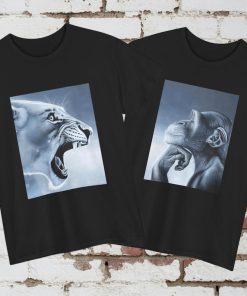 Funny Rage Bait Lion Monkey Meme T-Shirt