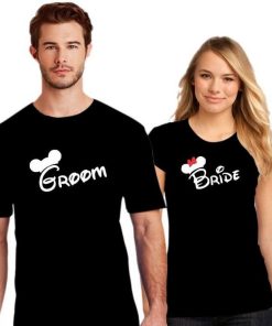 Groom Bride Couple T shirt thd