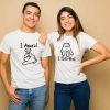 He I Asked & She I Said Yes Couple T-Shirt thd