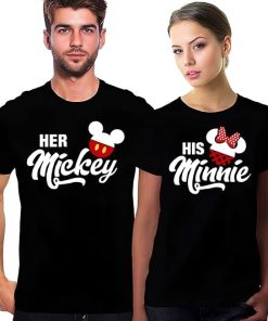 Her Mickey and His Minnie Matching Couples T-Shirt