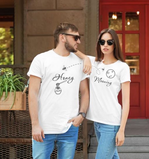 Honey Mooning Shirts Couple T Shirt thd