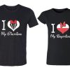 I Love My Girlfriend Boyfriend Cartoon Heart tshirt thd