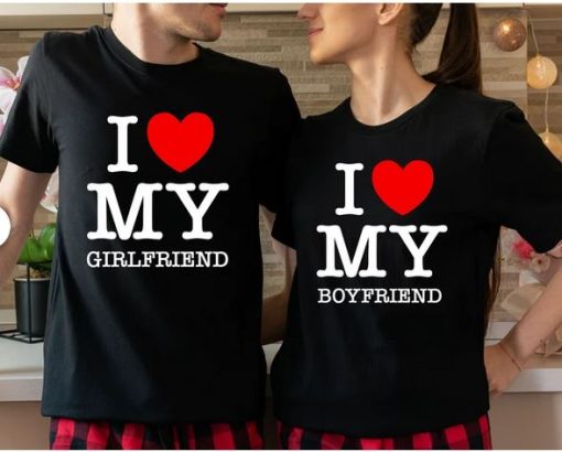 I Love My Girlfriend I Love My Boyfriend tshirt thd