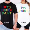 I Love To Finger Paint Funny Couples T-Shirt