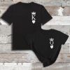 King and Queen Front Logo Couples T-Shirt