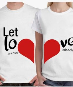 Let Love Unisex Couple T-Shirt thd