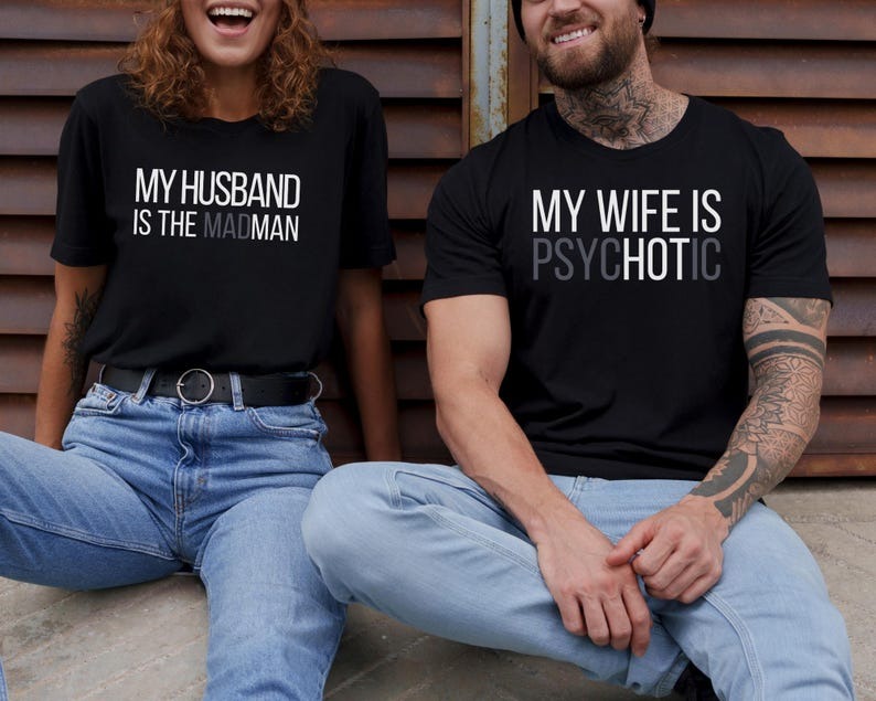 Madman and Psychotic Matching Couples T-Shirt
